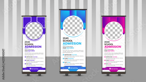 School Admission Rollup banner design, dl banner design.
