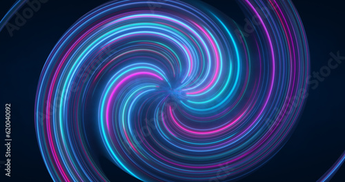 Abstract purple and blue multicolored glowing bright twisted swirling lines abstract background