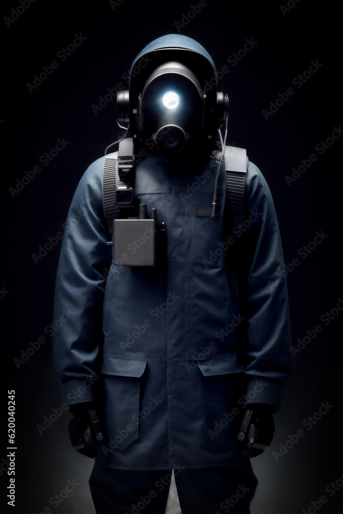 dark dystopian human cyborg created with Generative AI technology dark dystopian human cyborg created with Generative AI technology