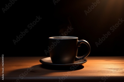 black mug no text soflight create by image generator