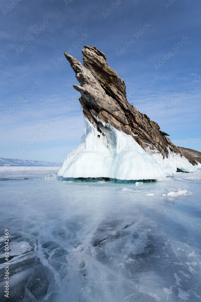 Dragon Rock on Ogoy Island at Lake Baikal