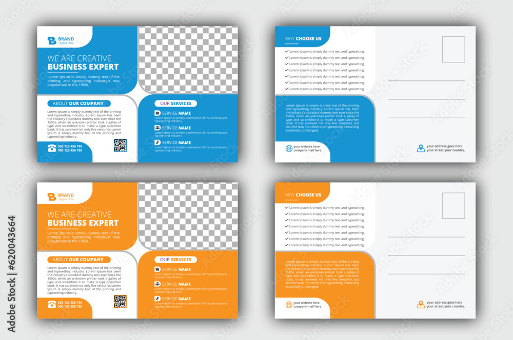 Corporate Postcard Template Design Corporate Postcard Template Design