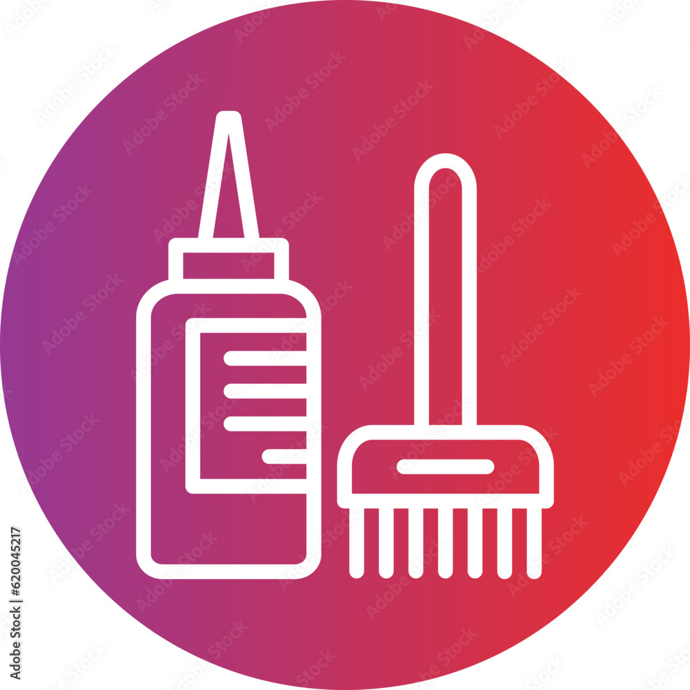Vector Design Hair Dye Icon Style Vector Design Hair Dye Icon Style