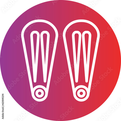 Vector Design Hair Pin Icon Style