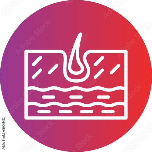 Vector Design Skin Hair Icon Style