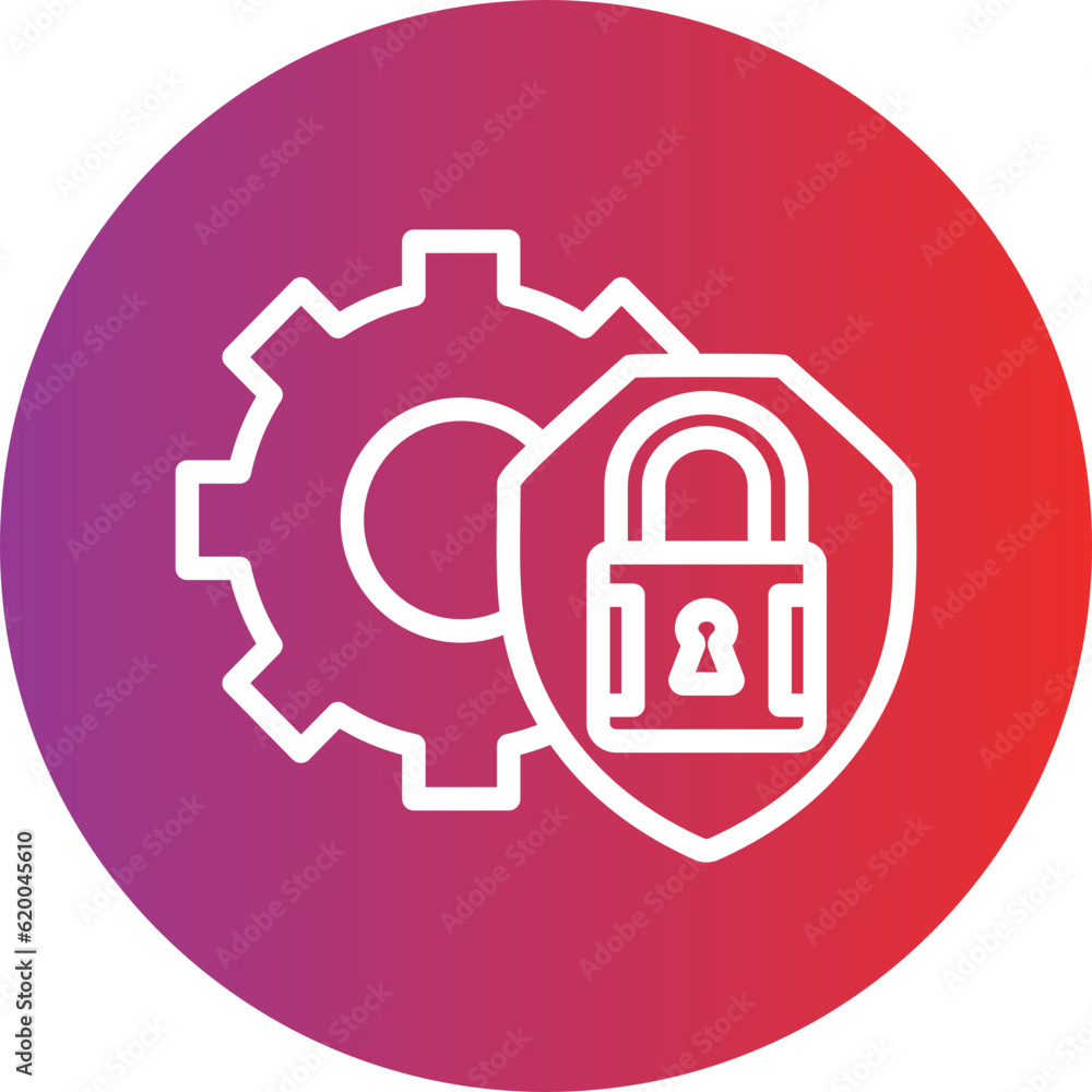 Vector Design Security Settings Icon Style Vector Design Security Settings Icon Style