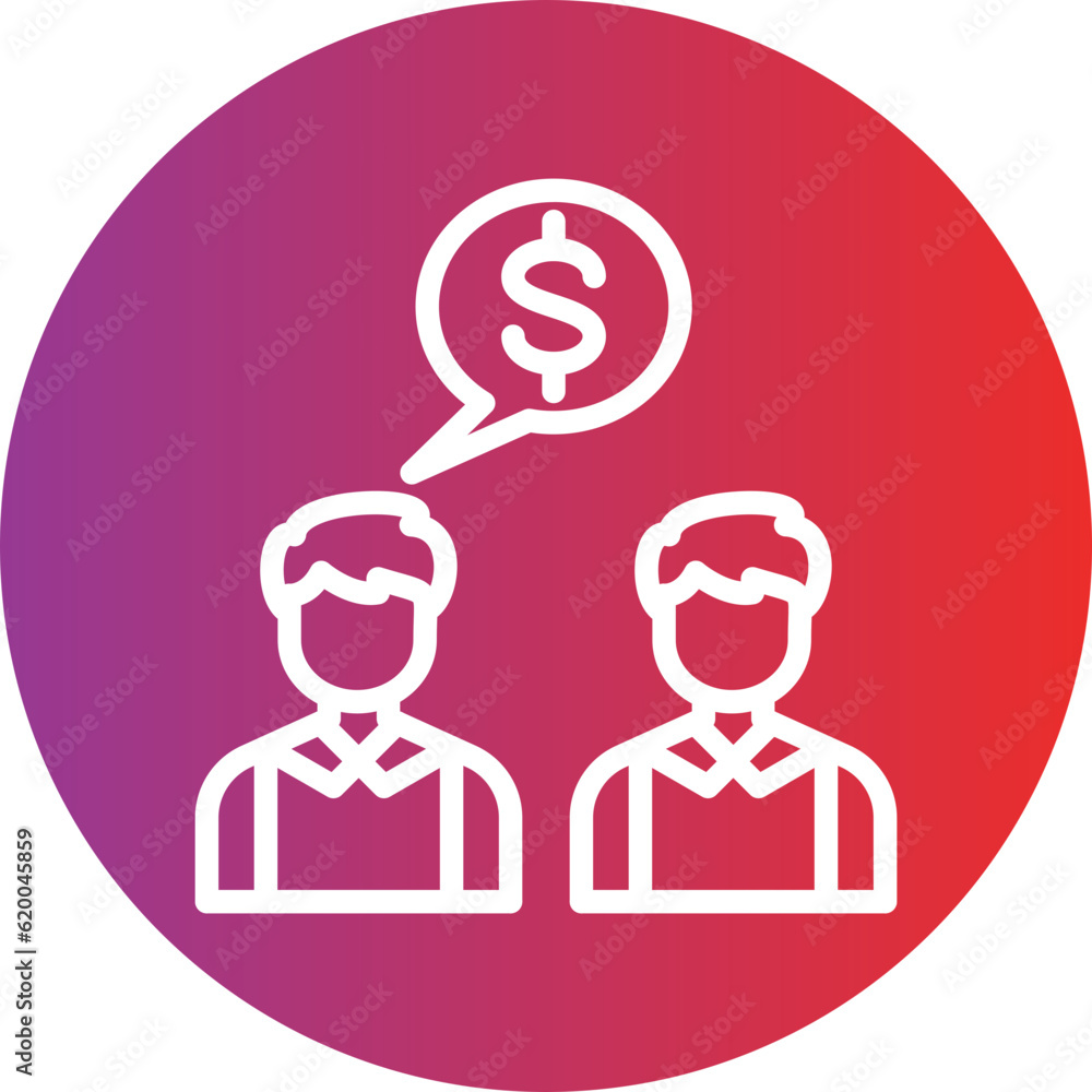 Vector Design Negotiation Icon Style Vector Design Negotiation Icon Style