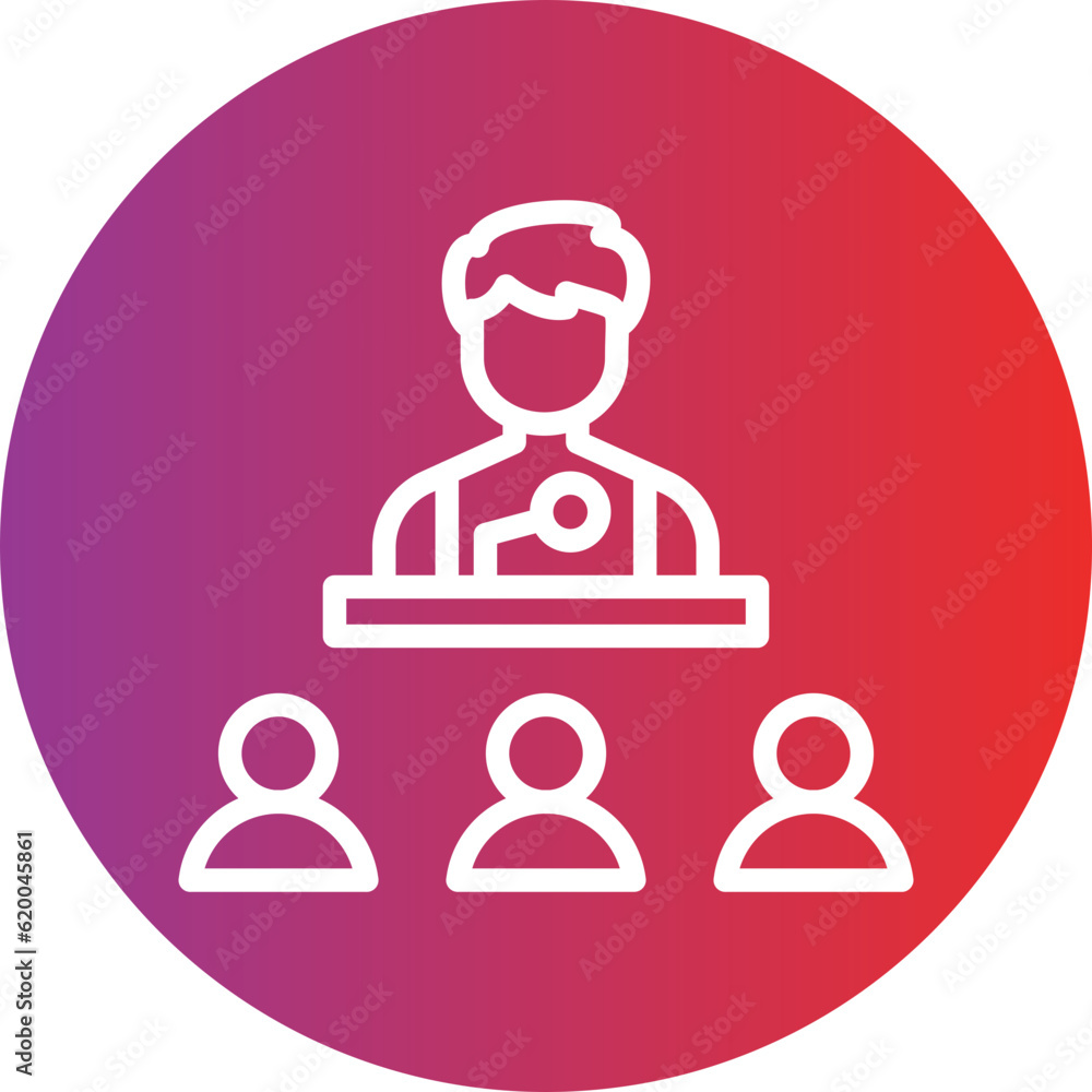 Vector Design Conference Icon Style Vector Design Conference Icon Style