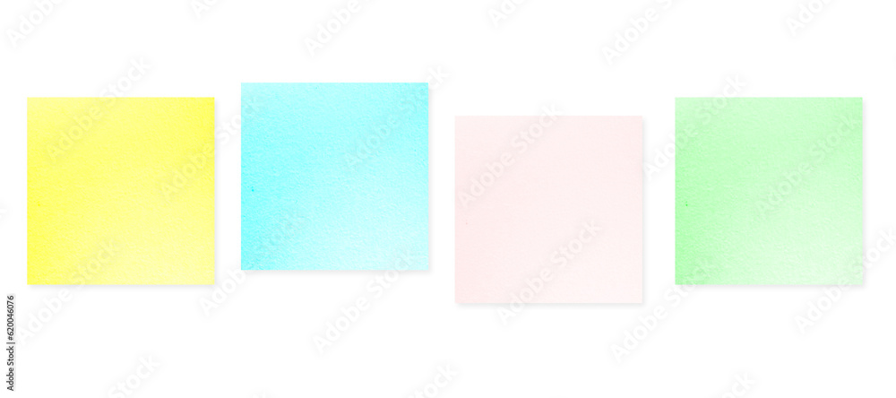 Sticky notes Colorful isolated on white background Sticky notes Colorful isolated on white background