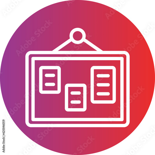 Vector Design Pinboard Icon Style