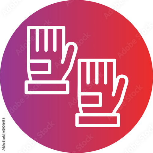 Vector Design Fingerless Gloves Icon Style
