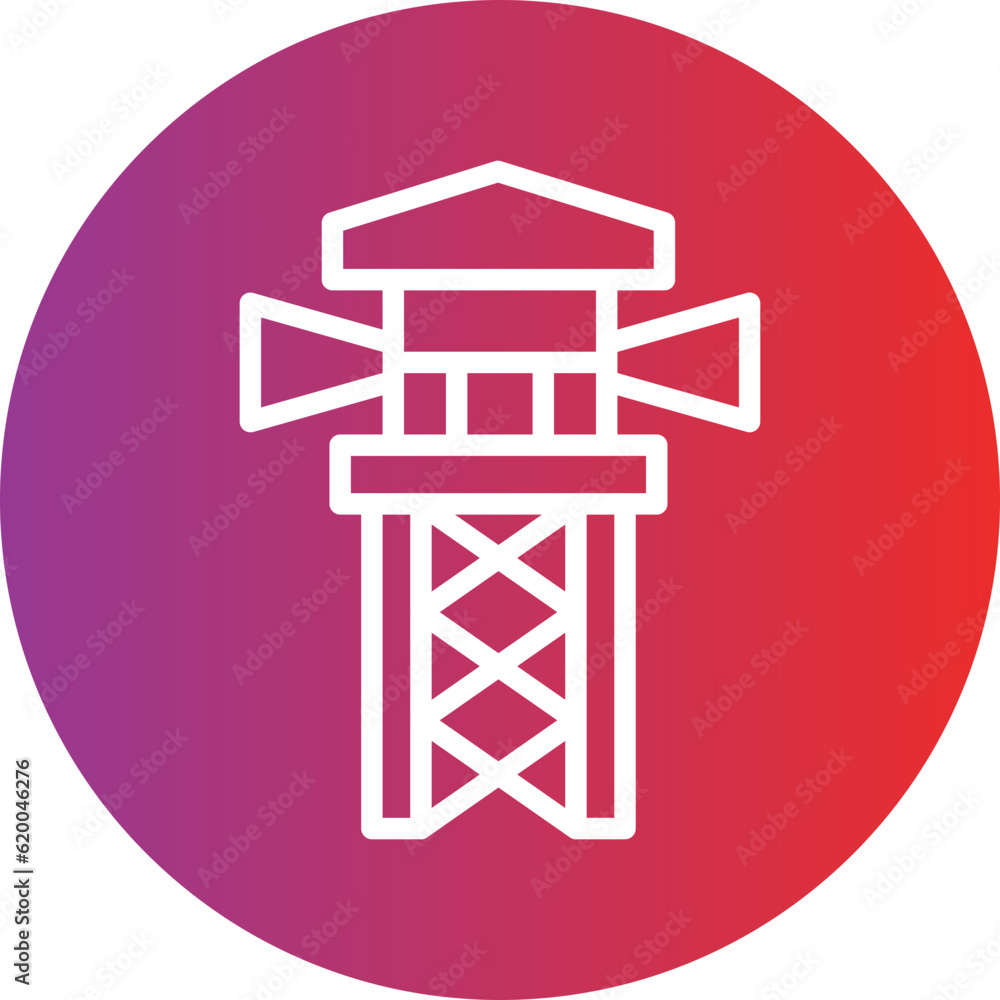 Vector Design Observation Tower Icon Style Vector Design Observation Tower Icon Style
