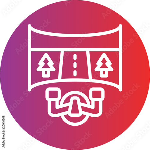 Vector Design Motion Simulator Icon Style