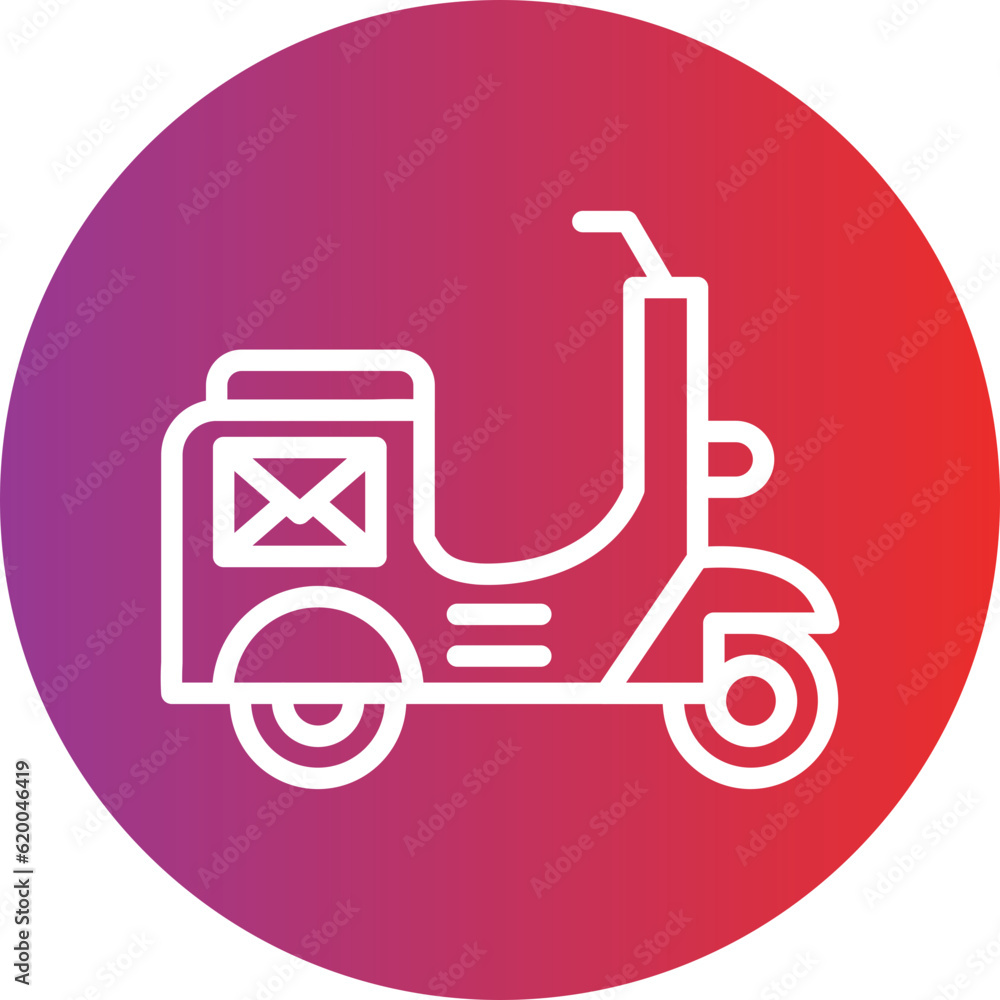 Vector Design Mail Bike Icon Style Vector Design Mail Bike Icon Style