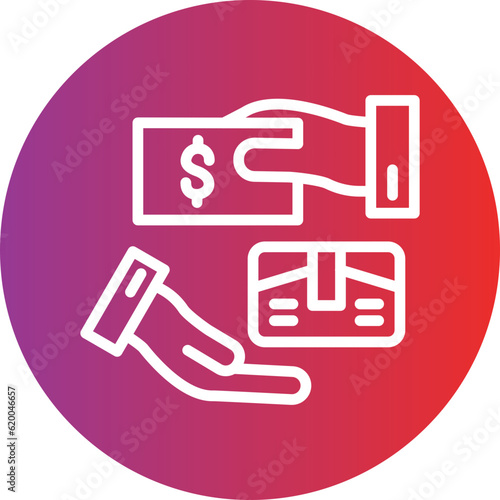 Vector Design Pay Upon Delivery Icon Style
