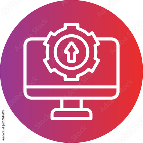 Vector Design Upgrade Desktop Icon Style