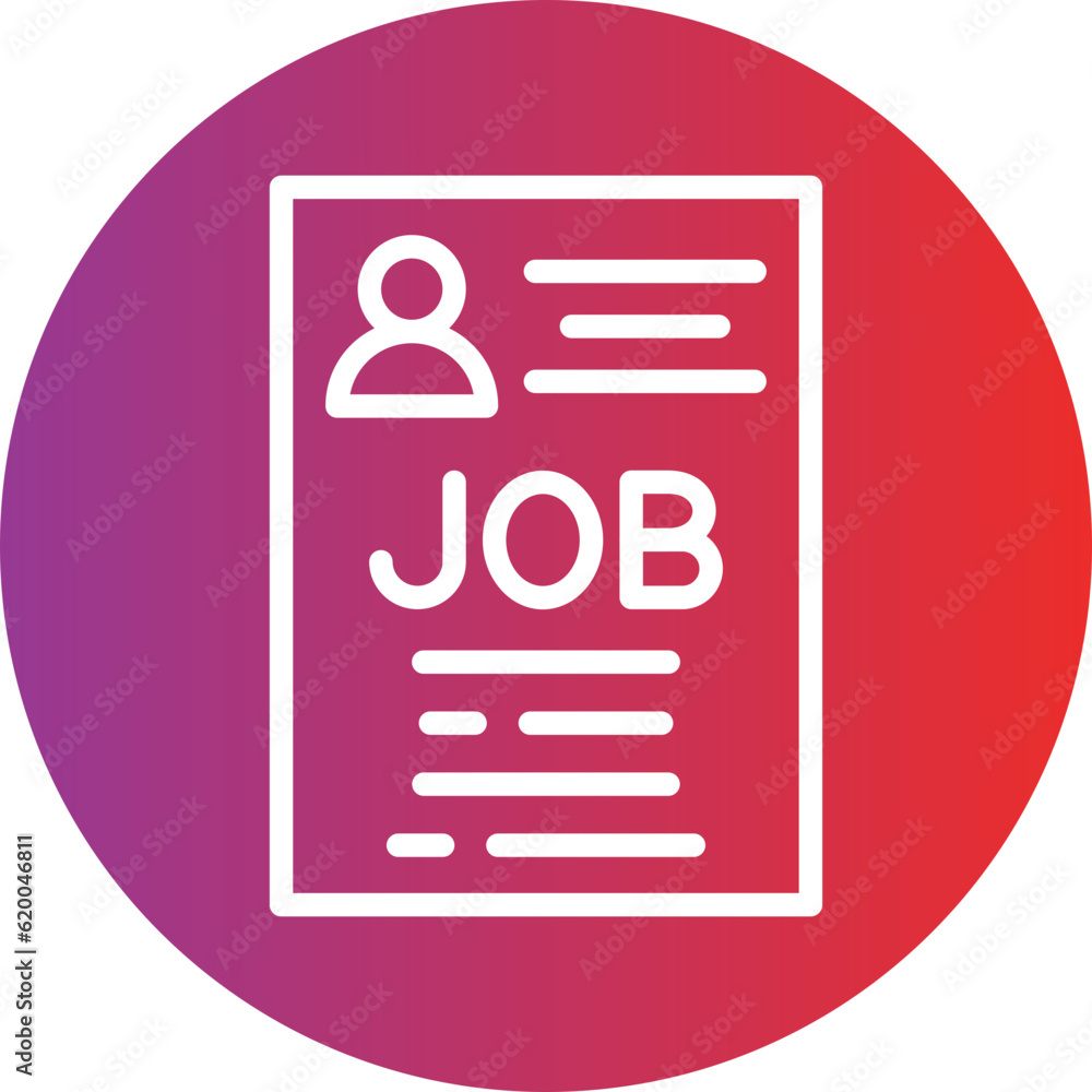 Vector Design Job Application Icon Style Vector Design Job Application Icon Style