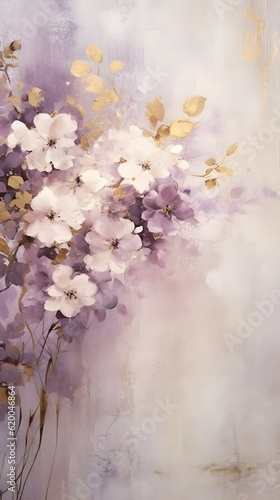Purple, white, and Gold Floral Fine Art Portrait Texture. Photography Digital Background. Photoshop Overlays editing. Maternity Textures overlays. Photo Overlay. Floral Canvas digital backdrop.