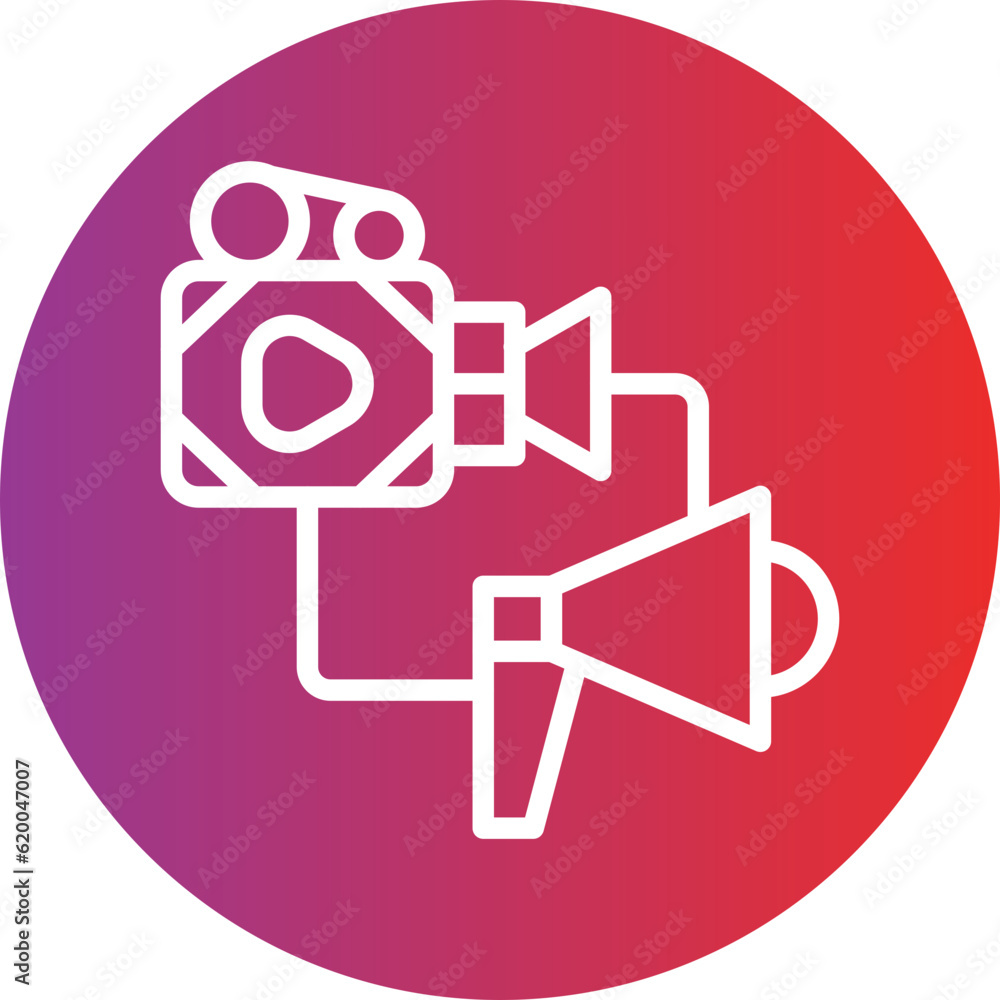 Vector Design Media Liaison Icon Style Vector Design Media Liaison Icon Style