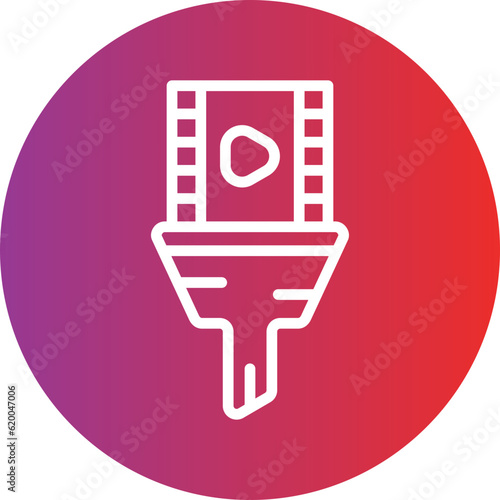 Vector Design Content Curation Icon Style