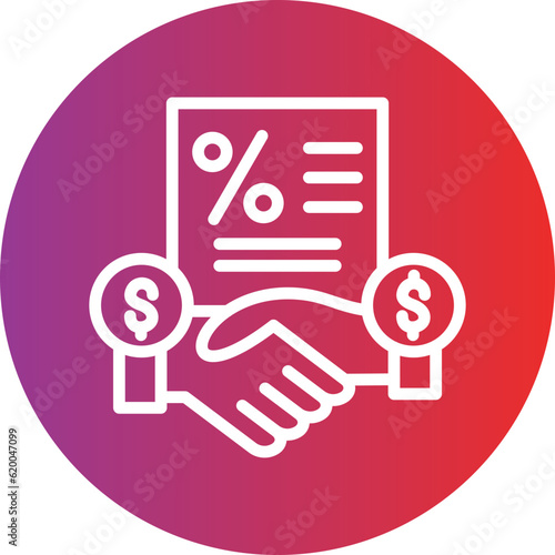 Vector Design Down Payment Icon Style