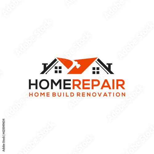 Illustration vector graphic of Construction,  logo Home Repair, and Building Renovations  Real Estate Concept Logo Design template