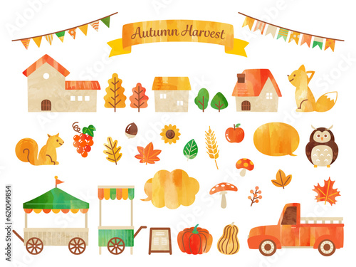  simple illustration of autumn harvest
