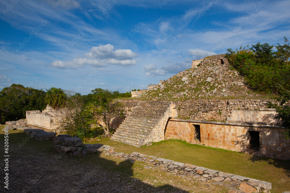Majestic Mayan ruins in Kabah, Yucatan, Mexico.