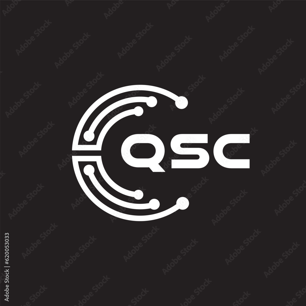 QSCletter technology logo design on black background. QSCcreative initials letter IT logo concept. QSCsetting shape design
QSCletter technology logo design on black background. QSCcreative initials letter IT logo concept. QSCsetting shape design