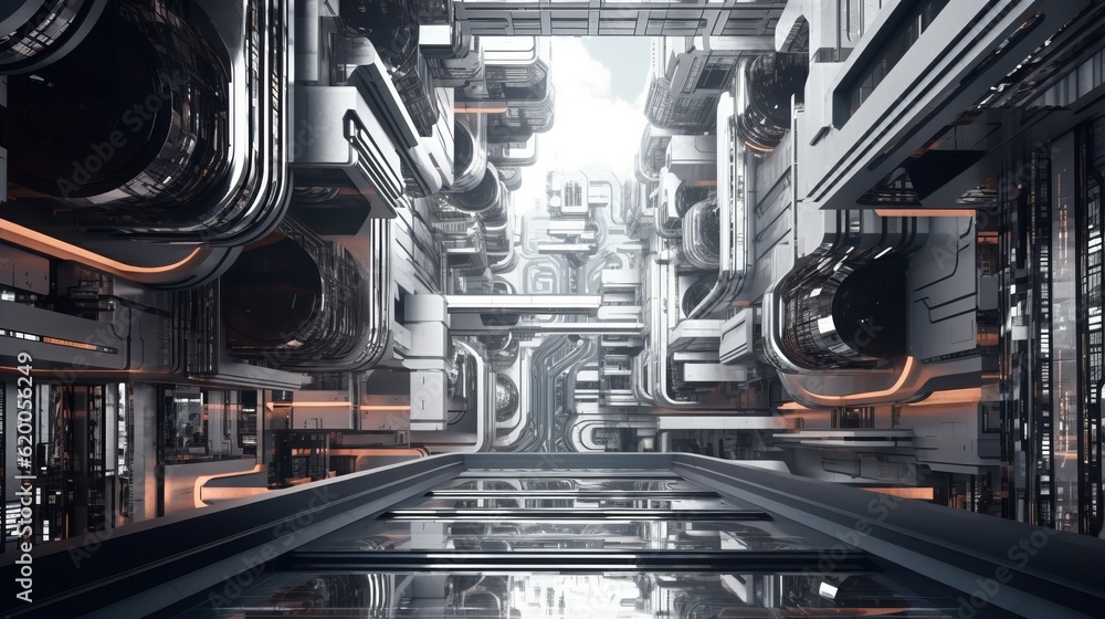 SF未来の都市風景,Generative AI AI画像 SF未来の都市風景,Generative AI AI画像