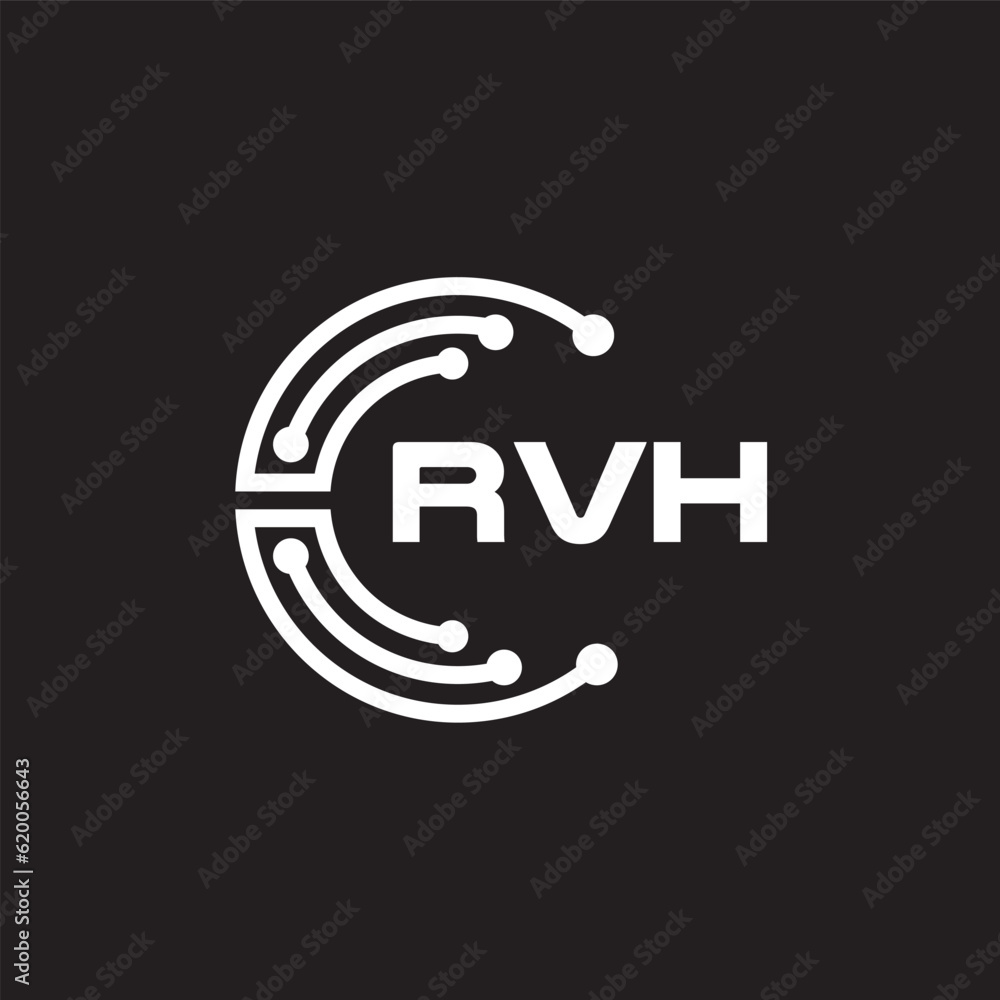 RVH letter technology logo design on black background. RVH creative initials letter IT logo concept. RVH setting shape design.
RVH letter technology logo design on black background. RVH creative initials letter IT logo concept. RVH setting shape design.