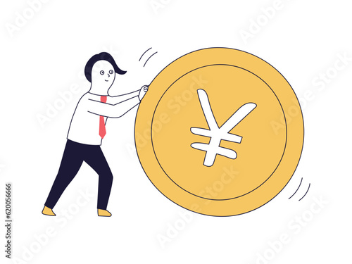 大金を動かすエリートビジネスマン