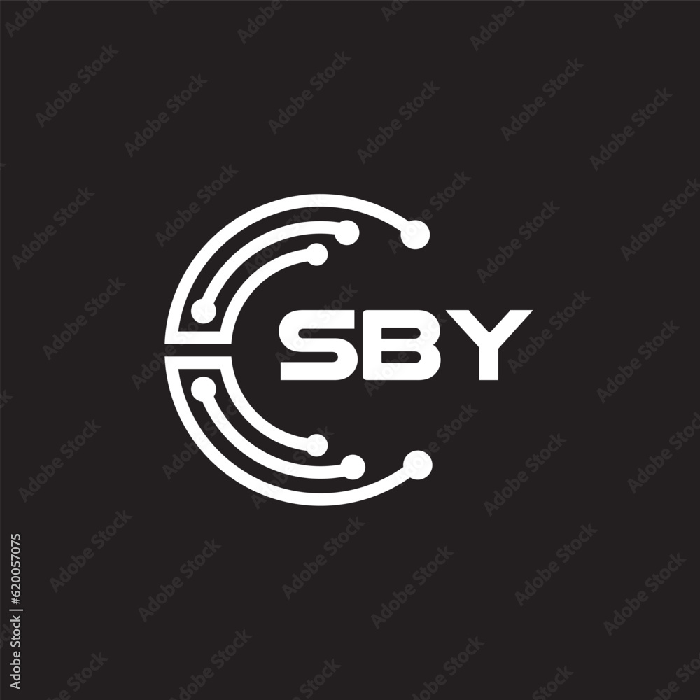 SBY letter technology logo design on black background. SBY creative initials letter IT logo concept. SBY setting shape design.
SBY letter technology logo design on black background. SBY creative initials letter IT logo concept. SBY setting shape design.