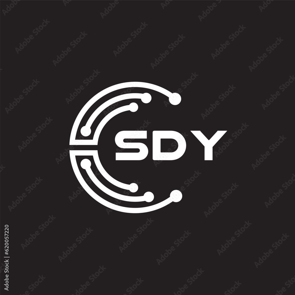 SDY letter technology logo design on black background. SDY creative initials letter IT logo concept. SDY setting shape design.
SDY letter technology logo design on black background. SDY creative initials letter IT logo concept. SDY setting shape design.