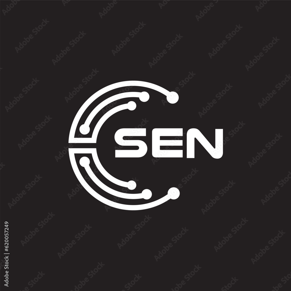 SEN letter technology logo design on black background. SEN creative initials letter IT logo concept. SEN setting shape design.
SEN letter technology logo design on black background. SEN creative initials letter IT logo concept. SEN setting shape design.