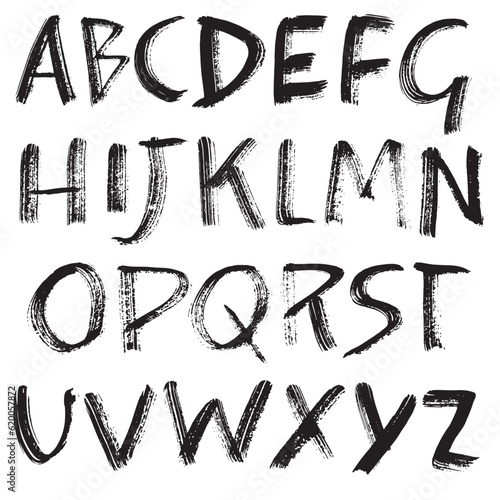 Hand Drawn Dry Brush Font