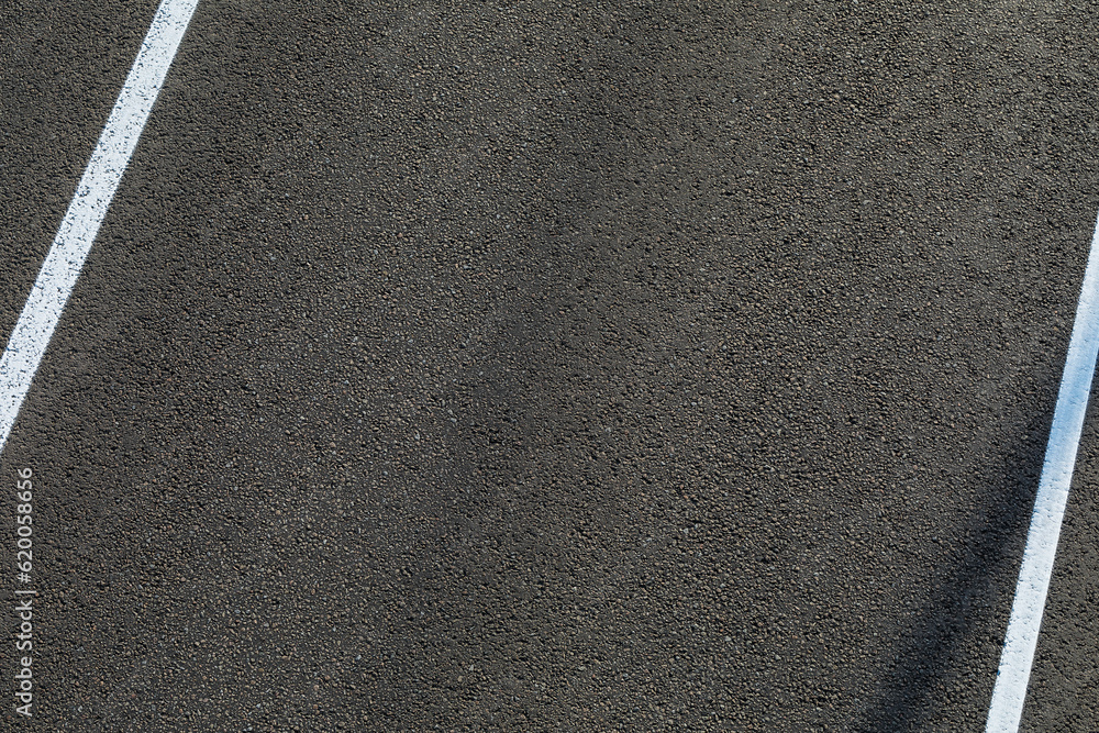 Fototapeta premium Flat lay composition with asphalt road texture