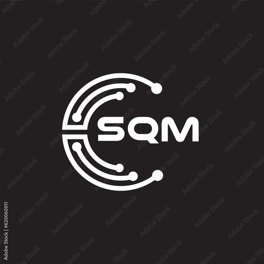SQM letter technology logo design on black background. SQM creative initials letter IT logo concept. SQM setting shape design.
SQM letter technology logo design on black background. SQM creative initials letter IT logo concept. SQM setting shape design.