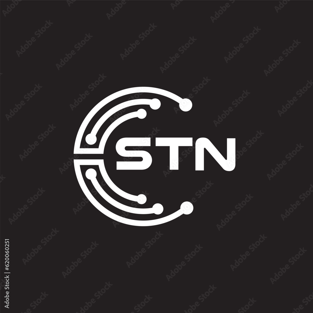 STN letter technology logo design on black background. STN creative initials letter IT logo concept. STN setting shape design.
STN letter technology logo design on black background. STN creative initials letter IT logo concept. STN setting shape design.