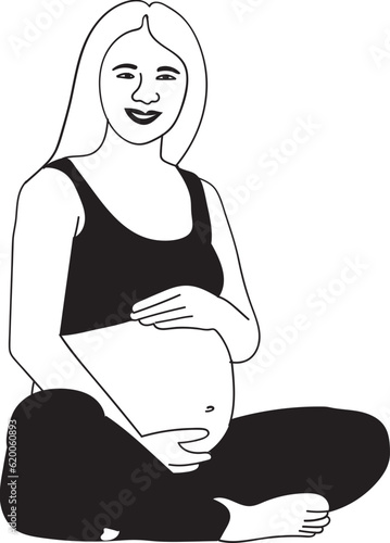 Yoga Pregnant Lady