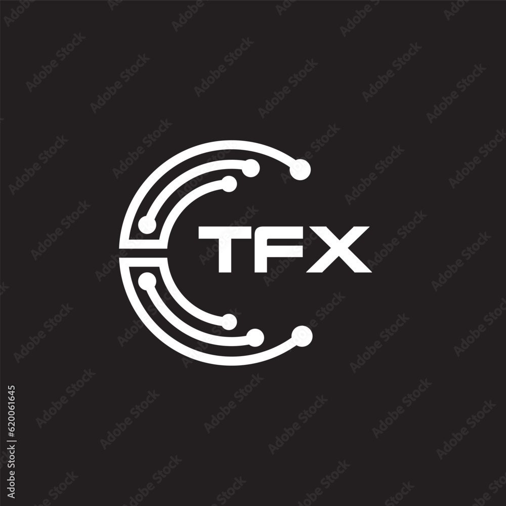 TFX letter technology logo design on black background. TFX creative initials letter IT logo concept. TFX setting shape design.
TFX letter technology logo design on black background. TFX creative initials letter IT logo concept. TFX setting shape design.