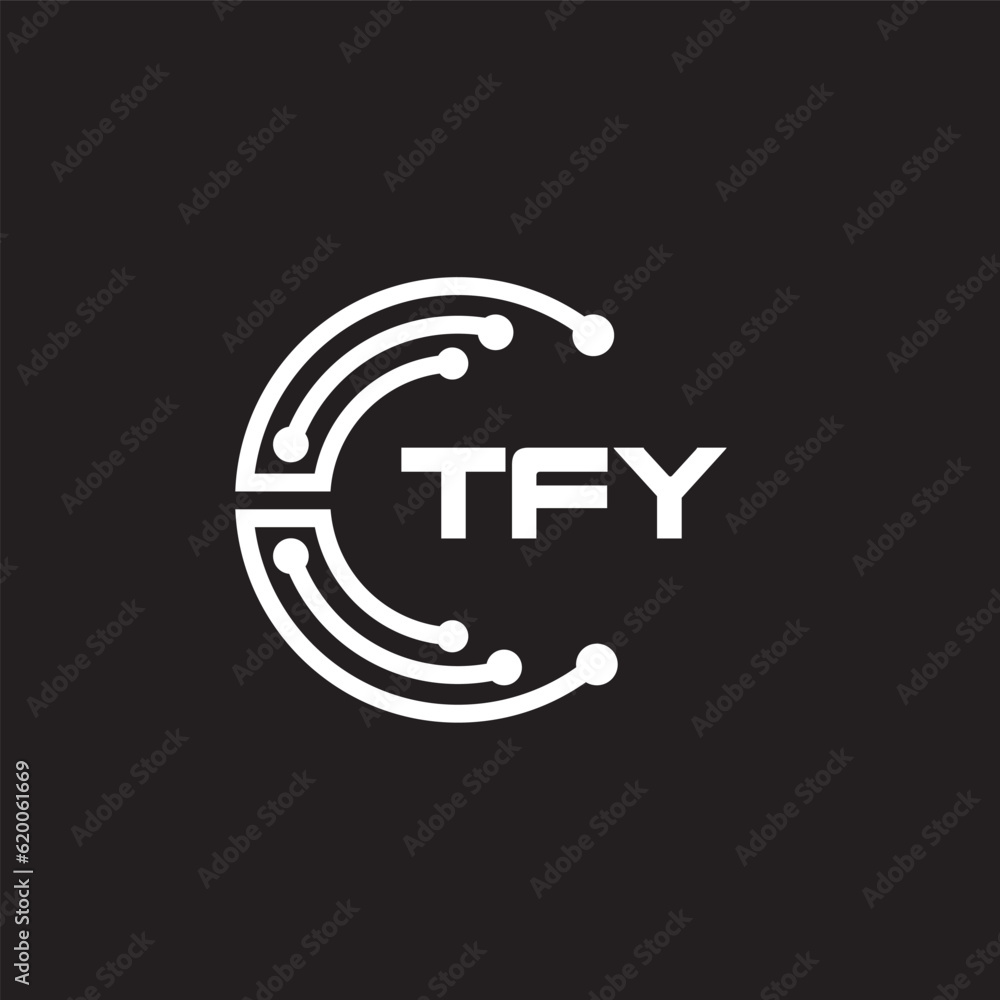 TFY letter technology logo design on black background. TFY creative initials letter IT logo concept. TFY setting shape design.
TFY letter technology logo design on black background. TFY creative initials letter IT logo concept. TFY setting shape design.
