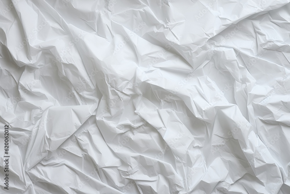 white crumpled paper like background. generative ai. white crumpled paper like background. generative ai.