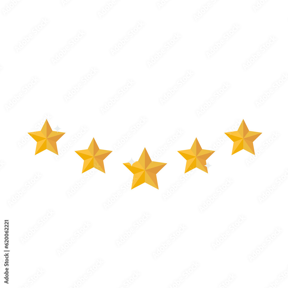 Obraz premium Five stars rating