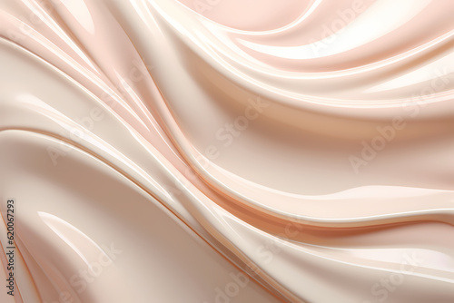 Luxury skincare captured as a swirling cosmetic milk liquid  epitomizing smoothness and purity  excellent for a beauty and wellness-focused project  generative ai