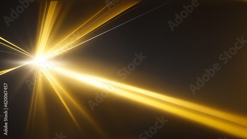 high speed yellow beam ray of future technology transmission concept