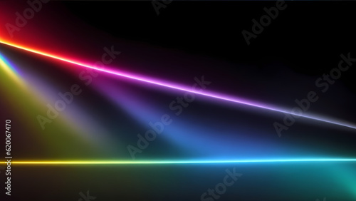 high speed rainbow beam ray of future technology transmission concept