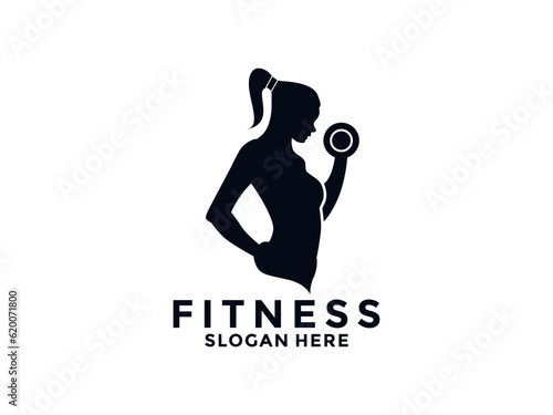 Foto Fitness and Gym Logo Design Vector