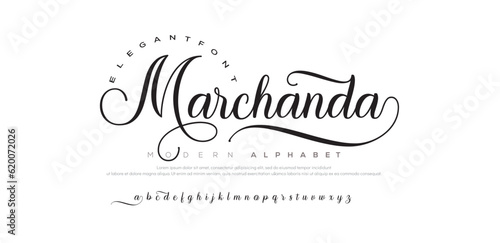 Abstract Fashion font alphabet. Minimal modern urban fonts for logo, brand etc. Typography typeface uppercase lowercase and number. vector illustration.