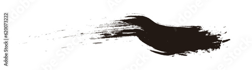 筆の質感　墨　インク　筆模様　波模様筆の筆跡素材。ブラシストローク